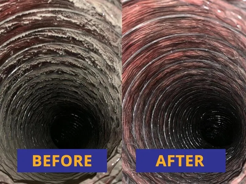Air Cleaning Specialists Inc technician cleaning ductwork